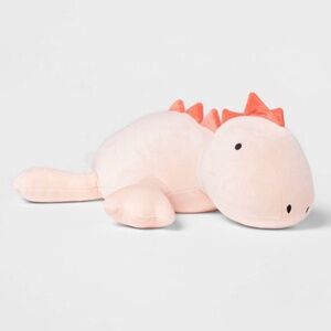 Pink Dinosaur Weighted Plush Throw Pillow - Pillowfort